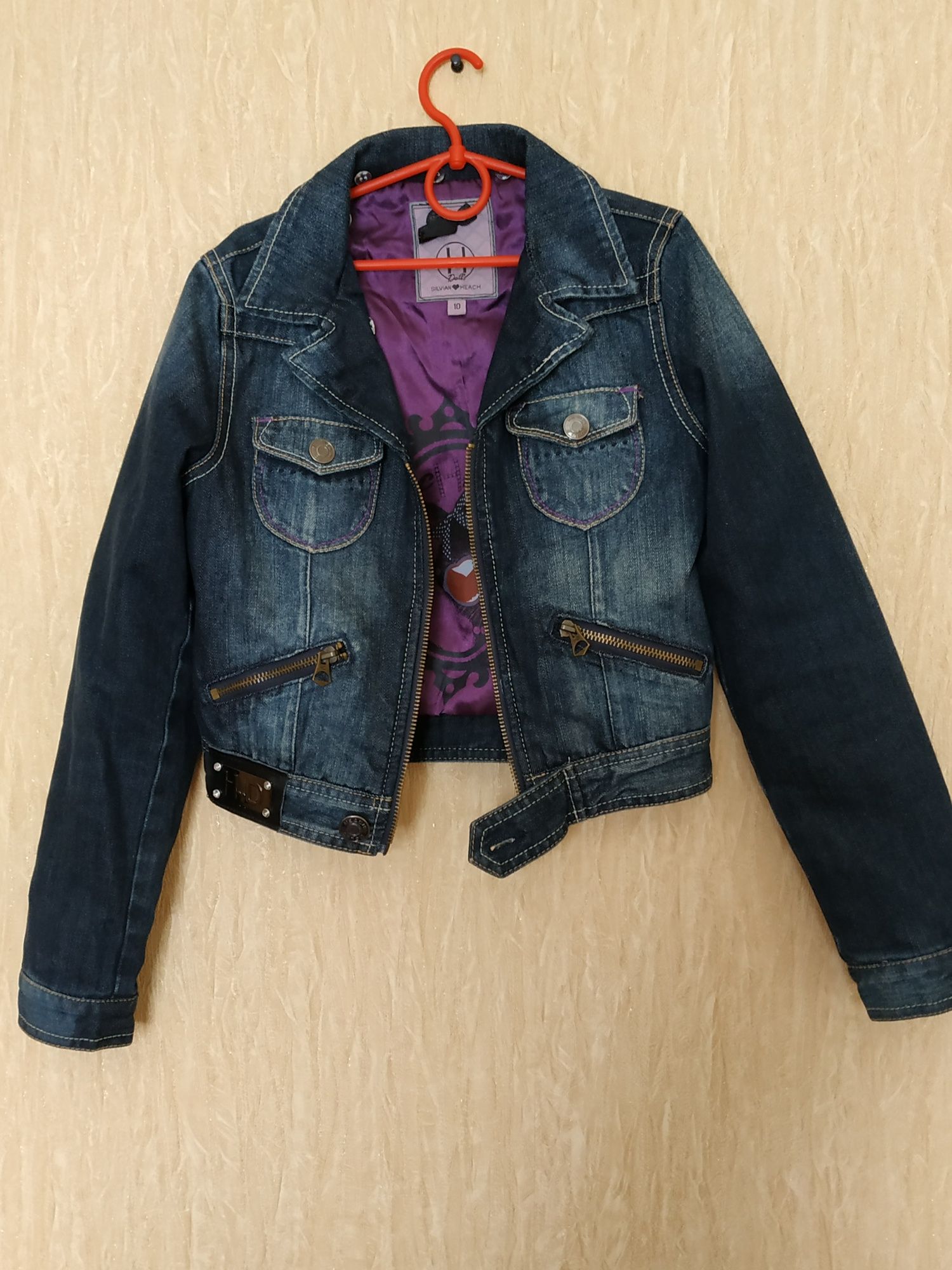 Куртка джинсовая эксклюзив для девочки 10-12 лет