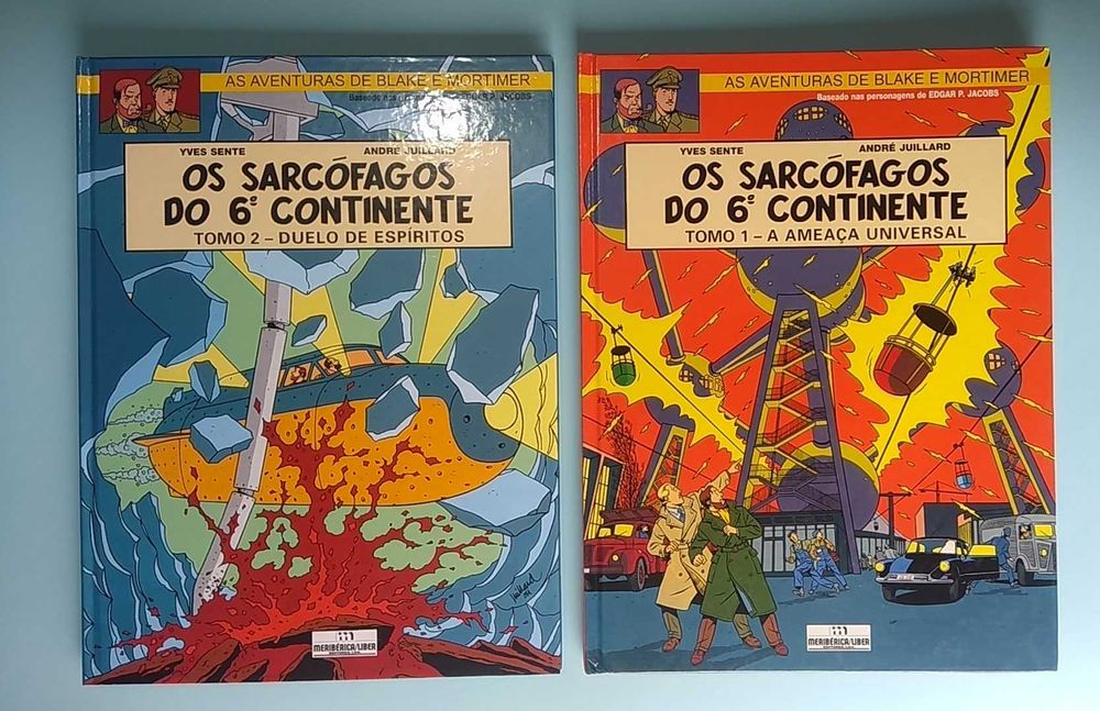 Colecção álbuns BLAKE e MORTIMER, Meribérica, Bertrand, Record, Ibis