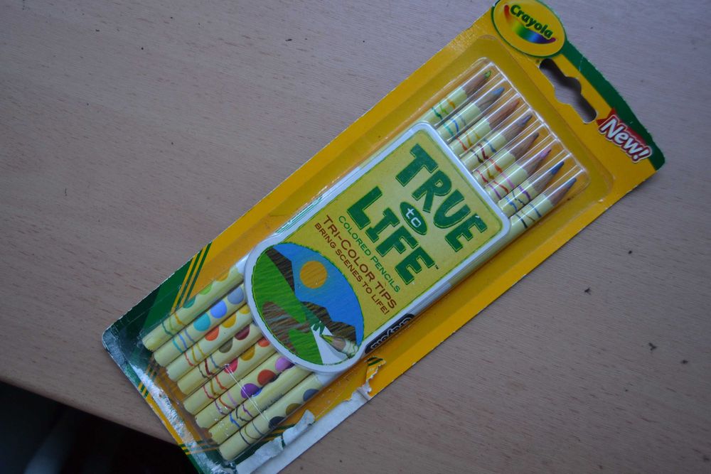 Kredki ołówkowe Crayola True to life Trzykolorowe rysiki nietoksyczne