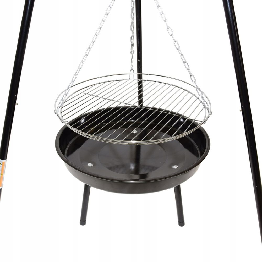 Trójnog PALENISKO ogrodowe 2w1 na OGNISKO grill RUSZT Trójnóg