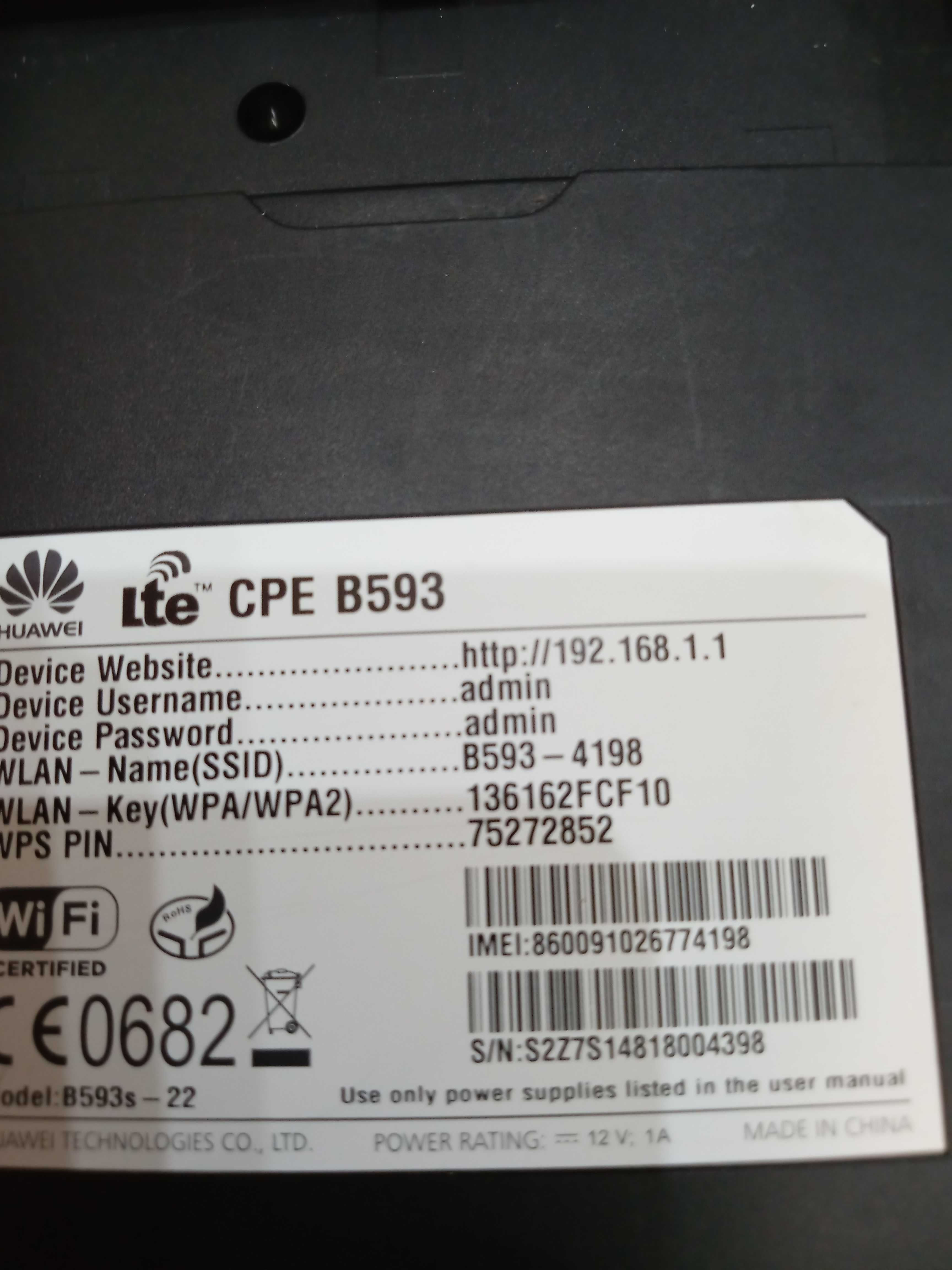 Ruter Huawei CPE B593