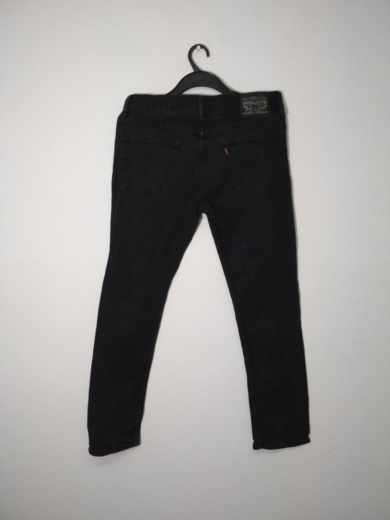 Levi's jeans spodnie jeansowe czarne dżinsy 32x32