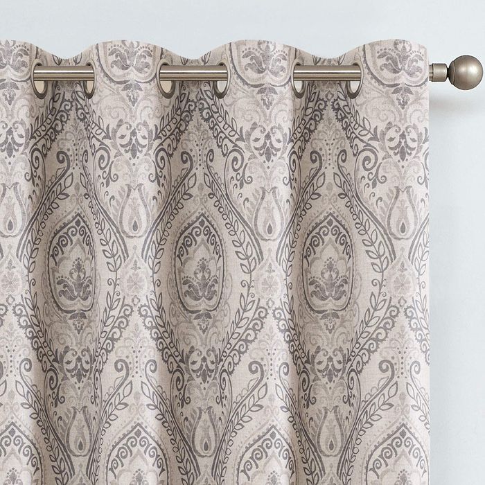 Zasłony Zaciemniające Termiczne z Oczkami Vintage 130x245 cm 2 Sztuki