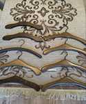 Stare solidne drewniane wieszaki Vintage 10sztuk