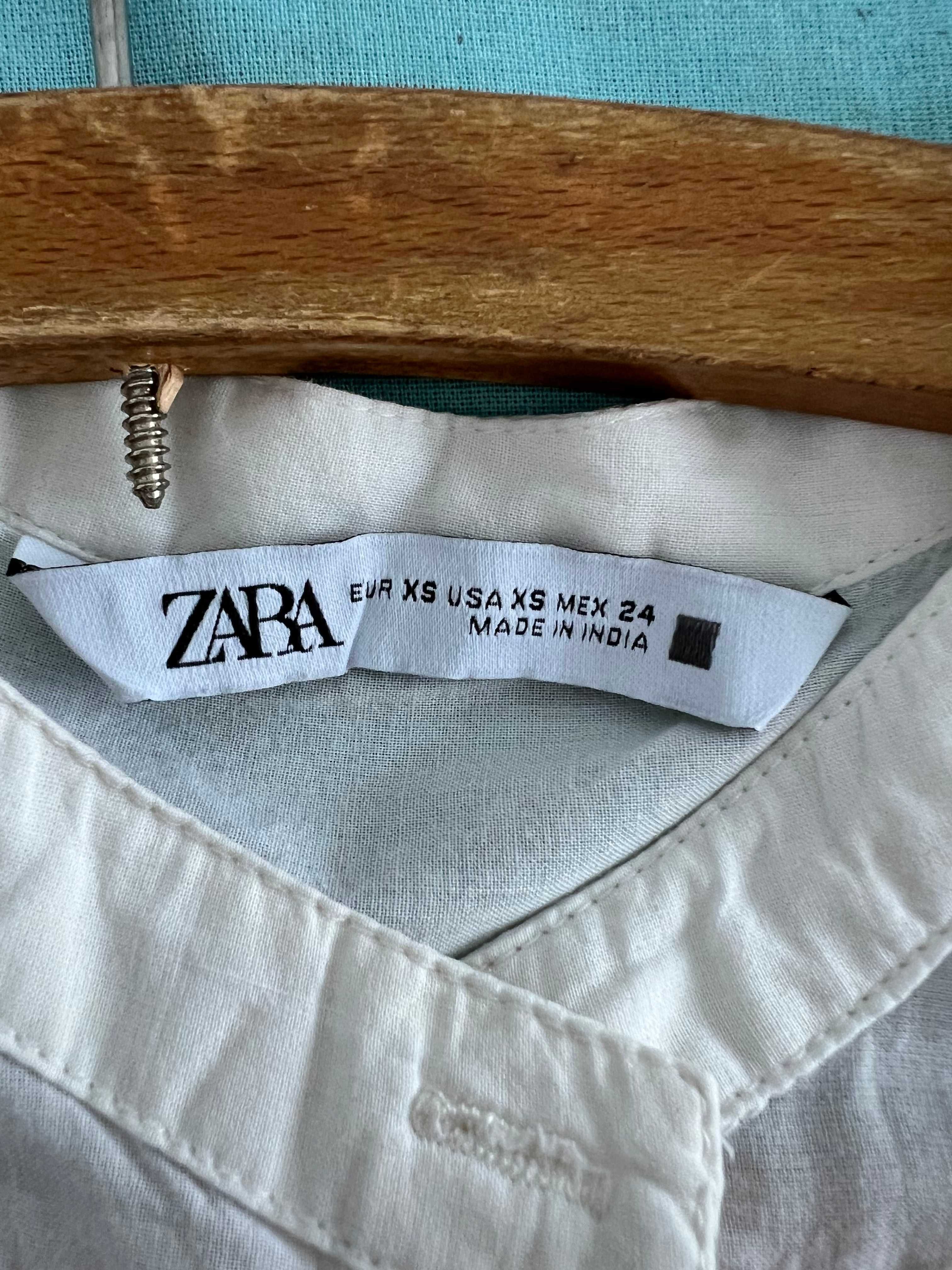 Koszula bawełniana z haftem Zara