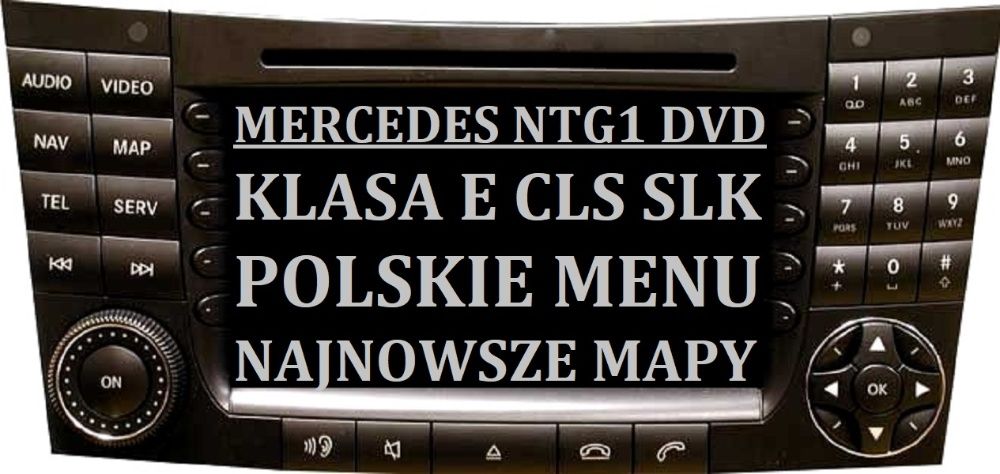 Mercedes E CLK SLS DVD NTG1 Polskie menu Mapy 2018/2019