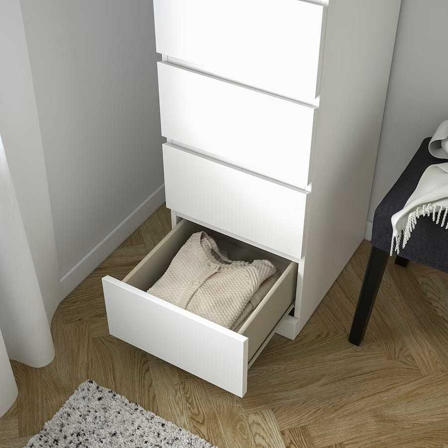 Cómoda c/6 gavetas, branco, 160x78x48cm - MALM - IKEA - Bom estado