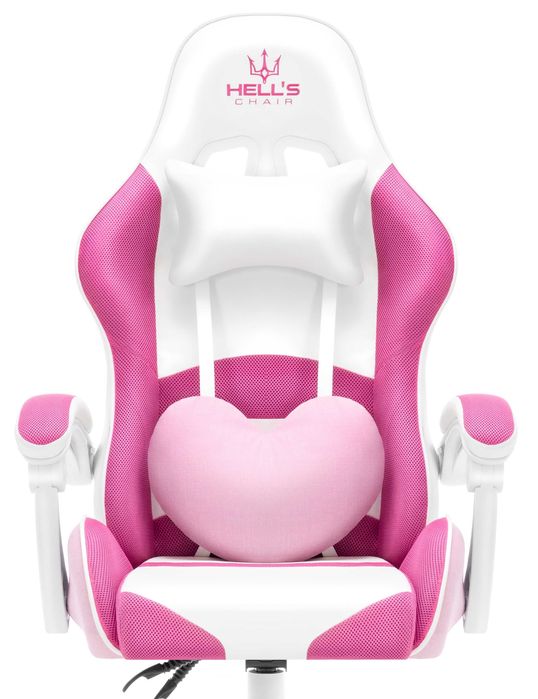 Fotel gamingowy obrotowy dla gracza RAINBOW Hexagon Pink- OUTLETOWY