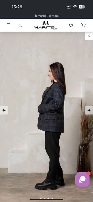 Жакет жіночий клітинка