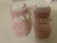 Carapins/botinhas rosa de bebé da marca Chicco