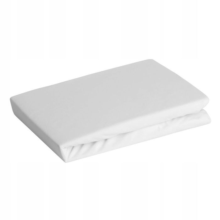 Prześcieradło z GumkąBAWEŁNIANE jednolite Jersey D91/90x200 w.25 Biel