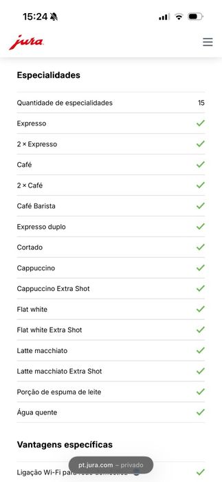 Maquina café automática Jura ena 8