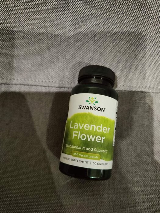 Квітка лаванди, lavender flower 400 мг, 60 капсул swanson