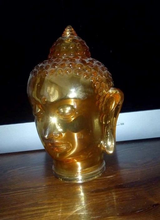 Budda złota figurka ze szkła