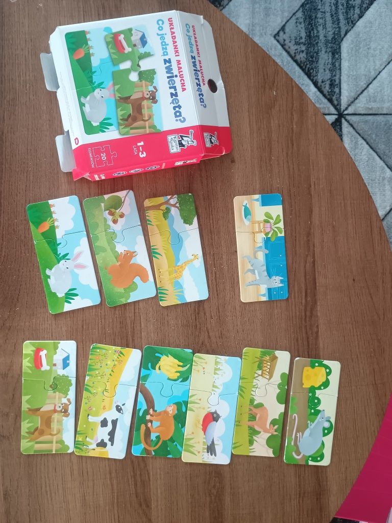 Puzzle co jedzą zwierzęta