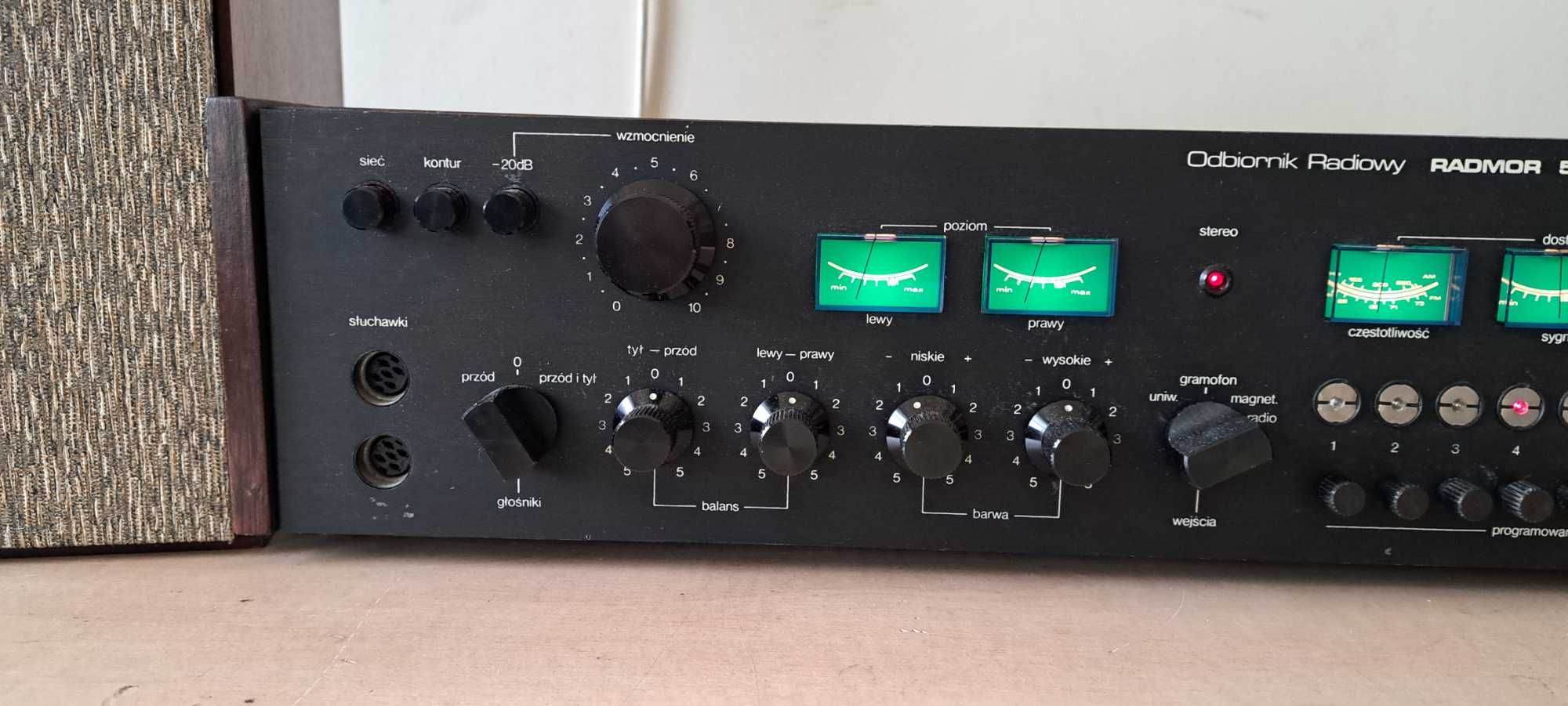 Amplituner RADMOR 5102, przestrojony po serwisie