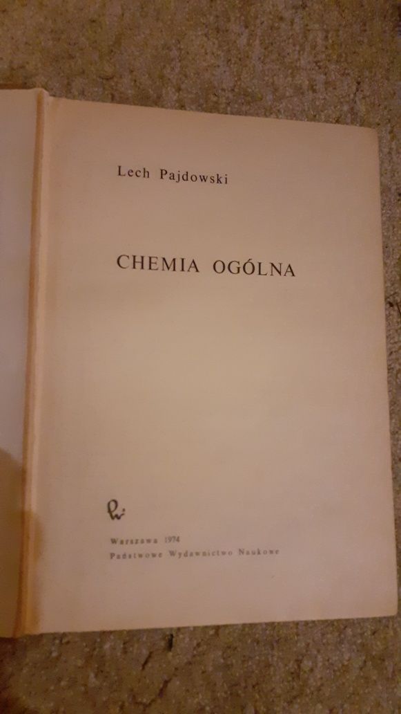 Chemia ogólna - Lech Pajdowski