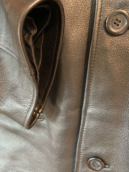 Trapper rozm 52 XL męska skóra kurtka skórzana ze skóry czarna Vintage