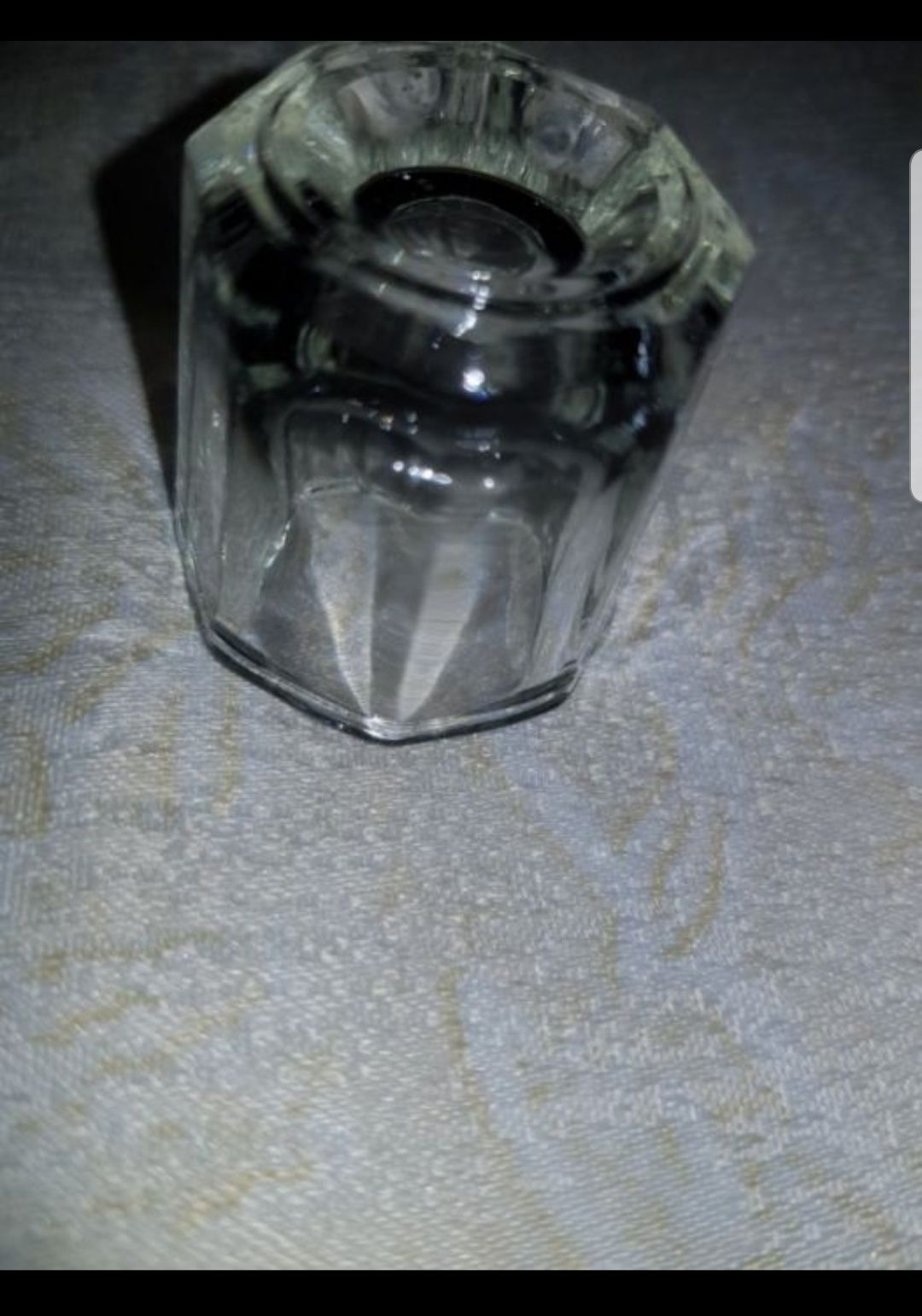 Copo de vidro para decalques de água - unhas de gel