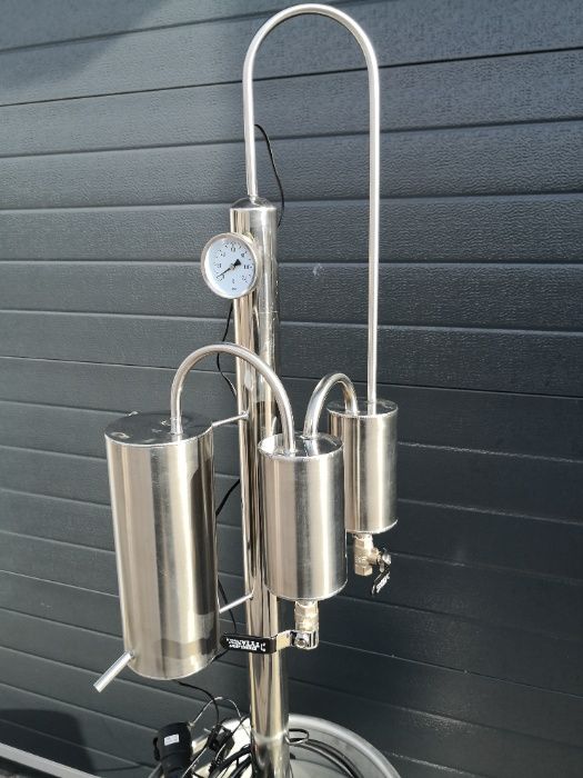 Destylator pot-still 2 odstojniki AUTOMAT 30l | 50l gaz lub grzałki