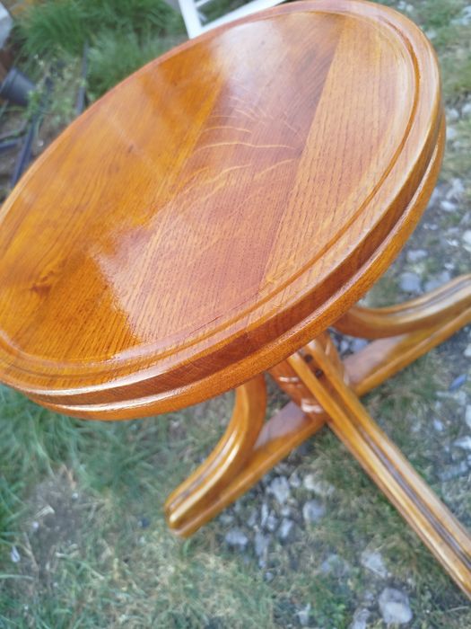 Rarytas Piękny Taboret stołek regulowany Loft  Vintage Antyk