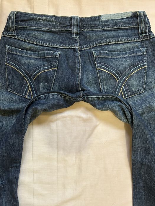 Calças de ganga vintage super low waist.