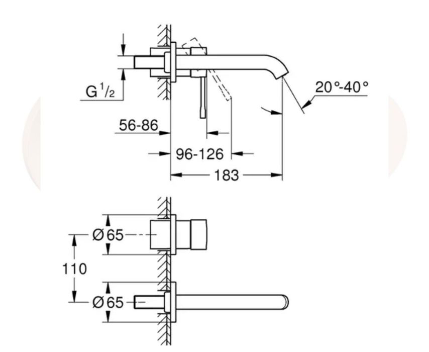 Змішувач прихованого монтажу для раковини Grohe Essence NEw