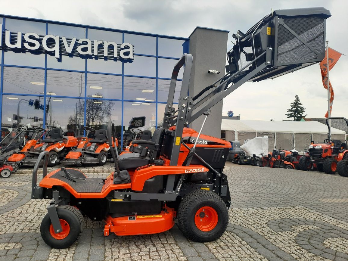 KUBOTA GZD15-IIHD Kosiarka, Promocja RATY 0%, kosz górny wysyp