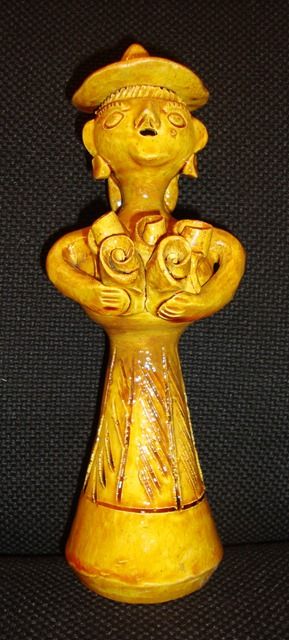 Crucifixo em Terracota Assinado: Rosa Ramalho