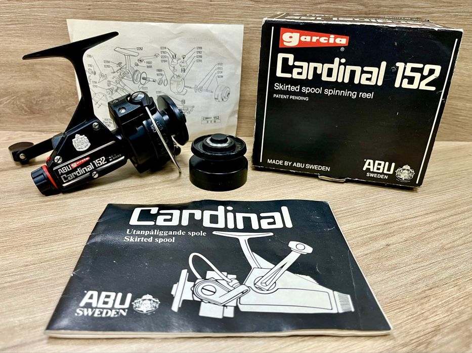 Kołowrotek kolekcjonerski ABU Garcia Cardinal 152 fabryczny zestaw