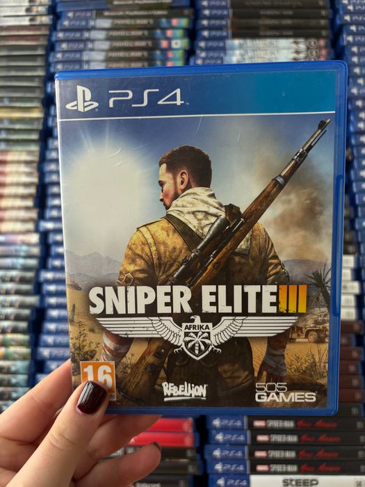 Гра Sniper Elite 3 на ps4, диск з грою на пс 4, ліцензія