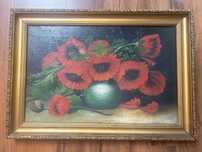 Obraz czerwone maki 1942r