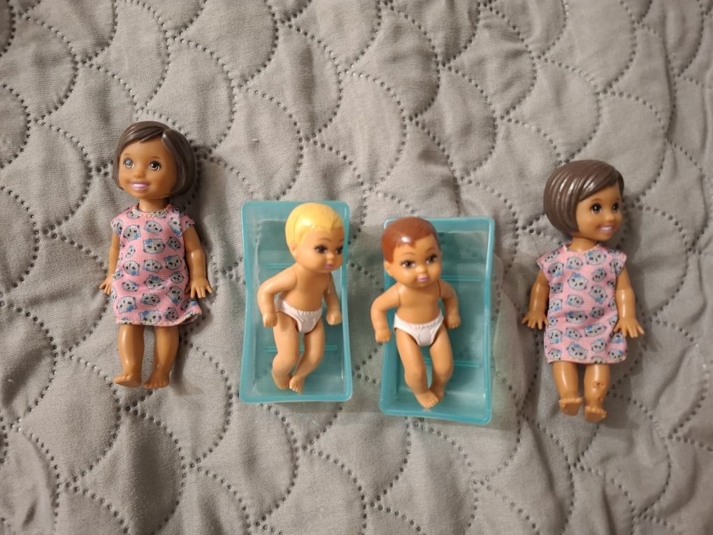 Małe lalki barbie - dzieci - 6 sztuk