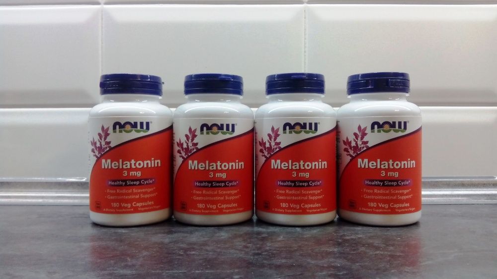 Now Foods, Melatonin 3 мг (180 капс.), мелатонин, мелатонін