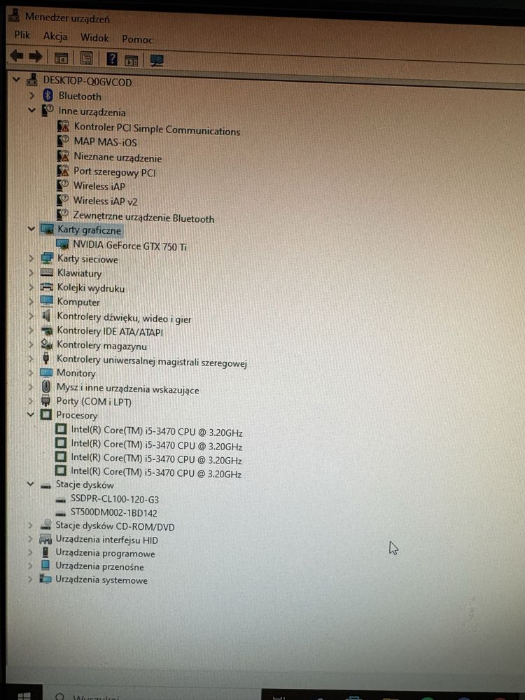 Zestaw komputerowy i5-3470 CPU