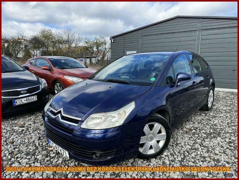 Citroën C4 2007r 1.6 Klimatyzacja Alumy Elektryka Bez Korozji Okazja Salon Polska