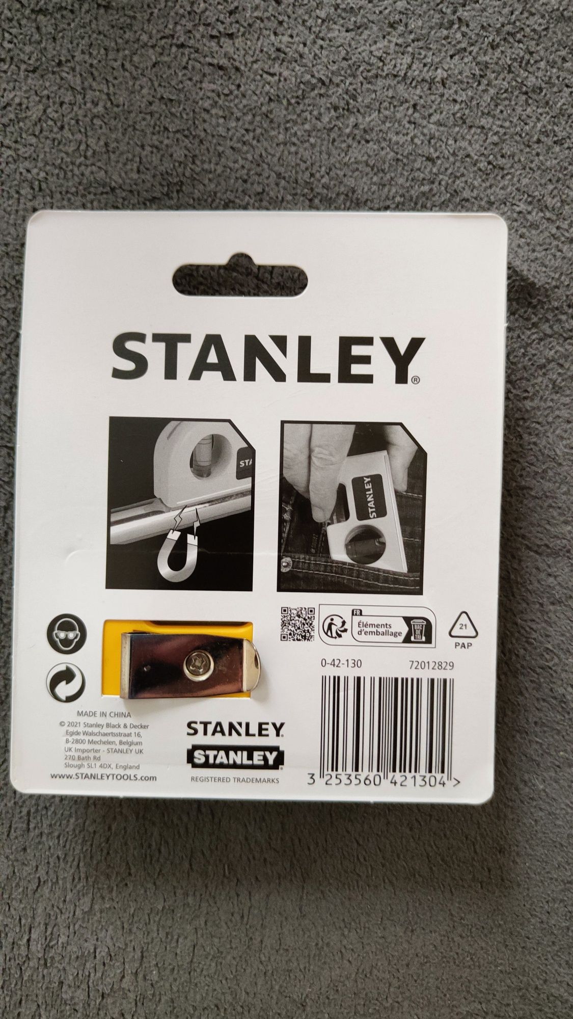 Poziomica Pocket Stanley 0-42-130 nowa