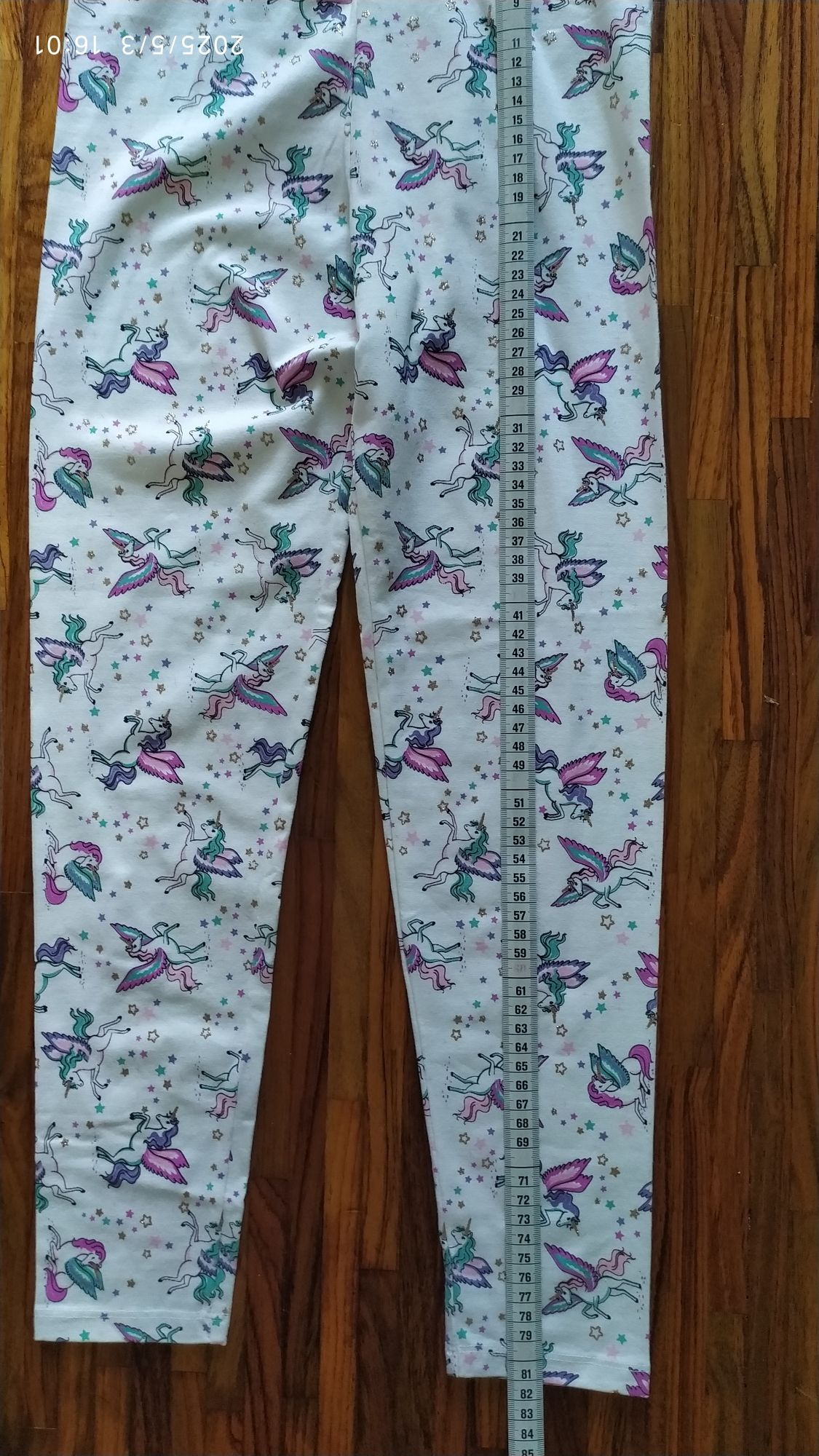 322. Prześliczne nowe legginsy na 10/11 lat