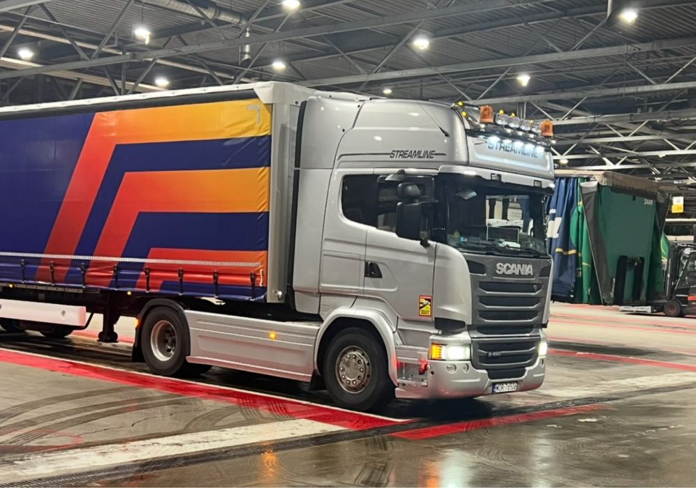 Scania Stremline Hydraulika 2Sek cala na poduszkach Ruchoma Podloga