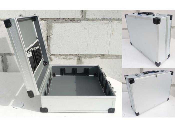 Walizka Etui Case Organizer 44x35x14cm uchwyt aluminiowe wykończenia
