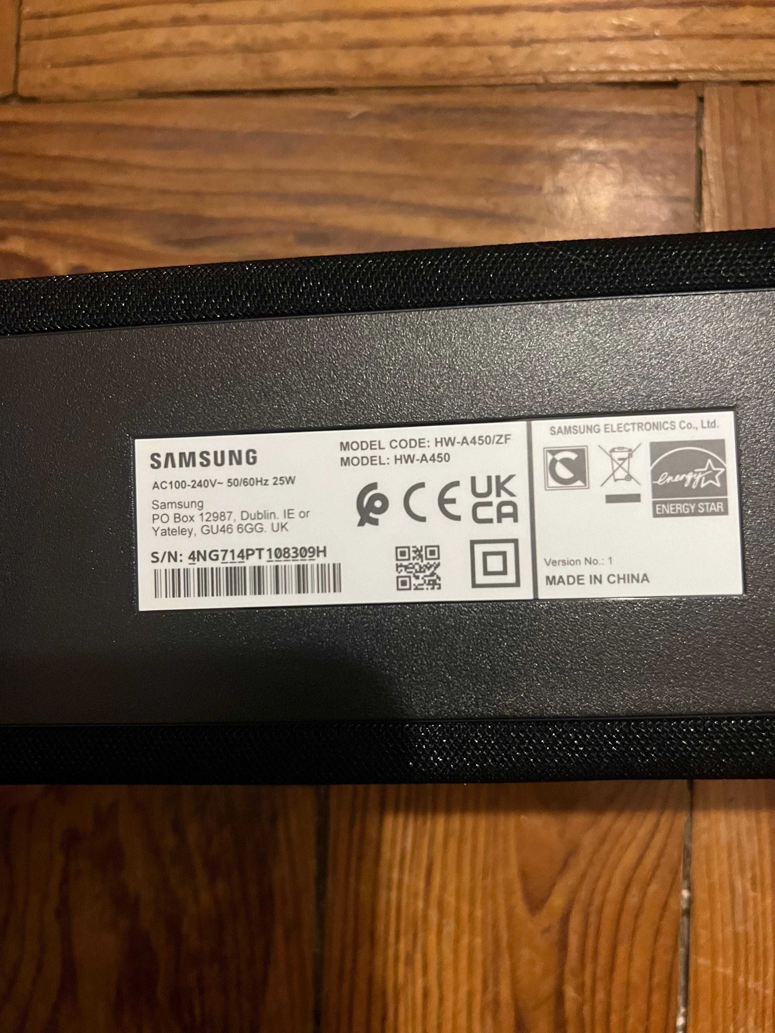 Soundbar Samsung HW-A450/ZF com Subwoofer
