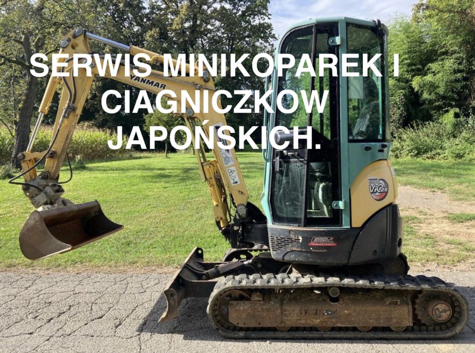 Serwis minikoparek i ciągniczków japońskich iseki, yanmar , kubota,jcb