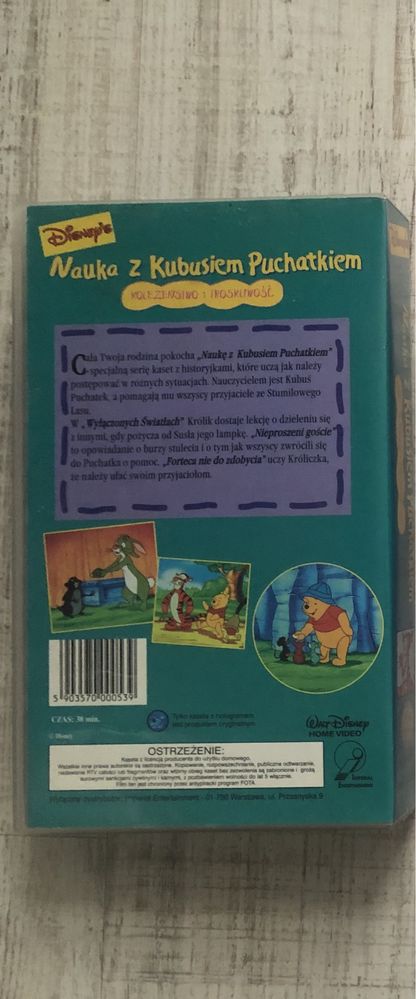 Kasety VHS Nauka z Kubusiem Puchatkiem