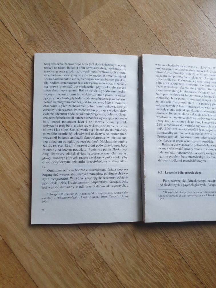Książka biblioteka problemów akupunktura Maciej Borzęcki