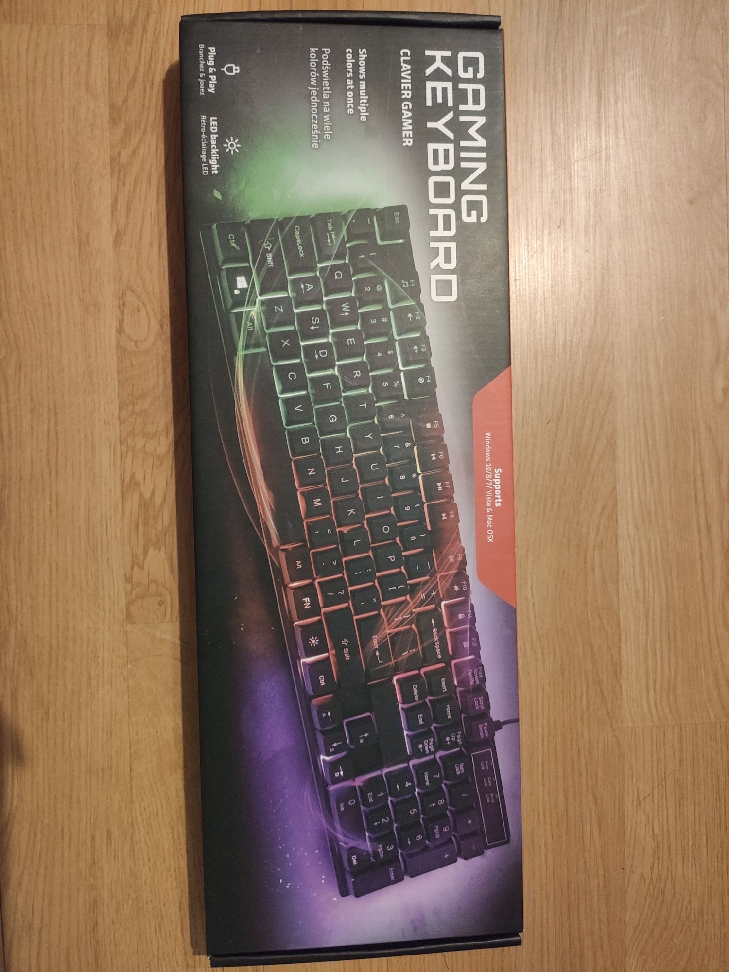 GAMING KEYBOARD Klawiatura Led Nowa