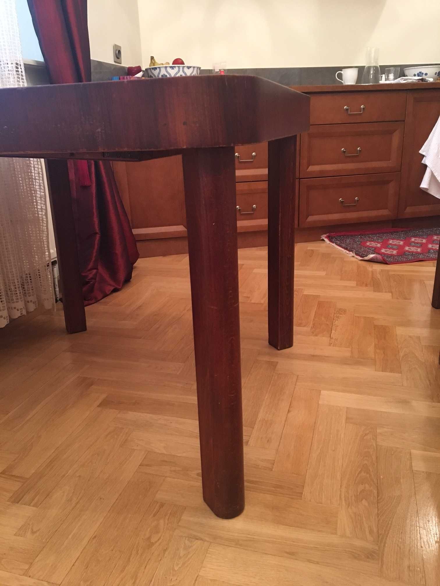 Stary niemiecki stół + 4 krzesła art deco