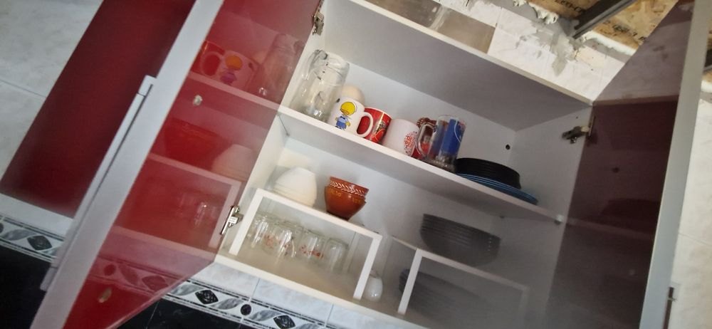 Cozinha leroy vermelha