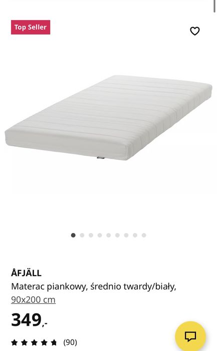 Ikea materac 90x200 AFJALL