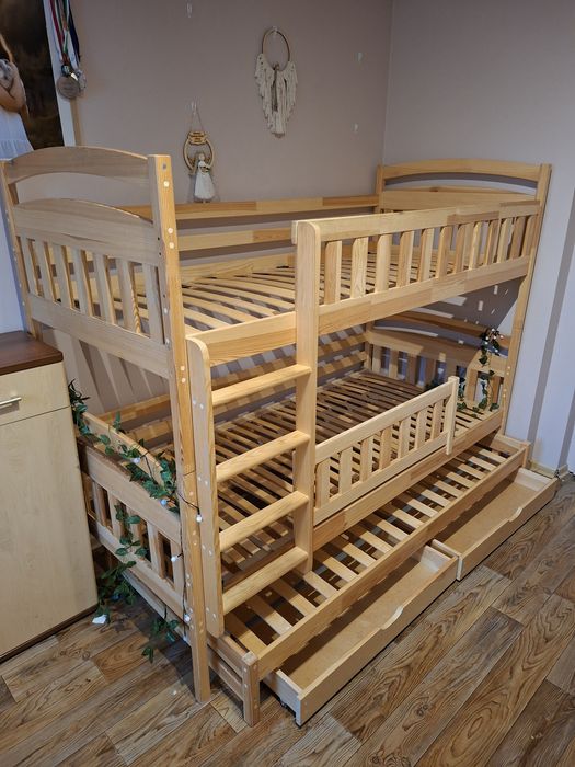 Łóżko piętrowe 3-osobowe 90x200 BLANKA