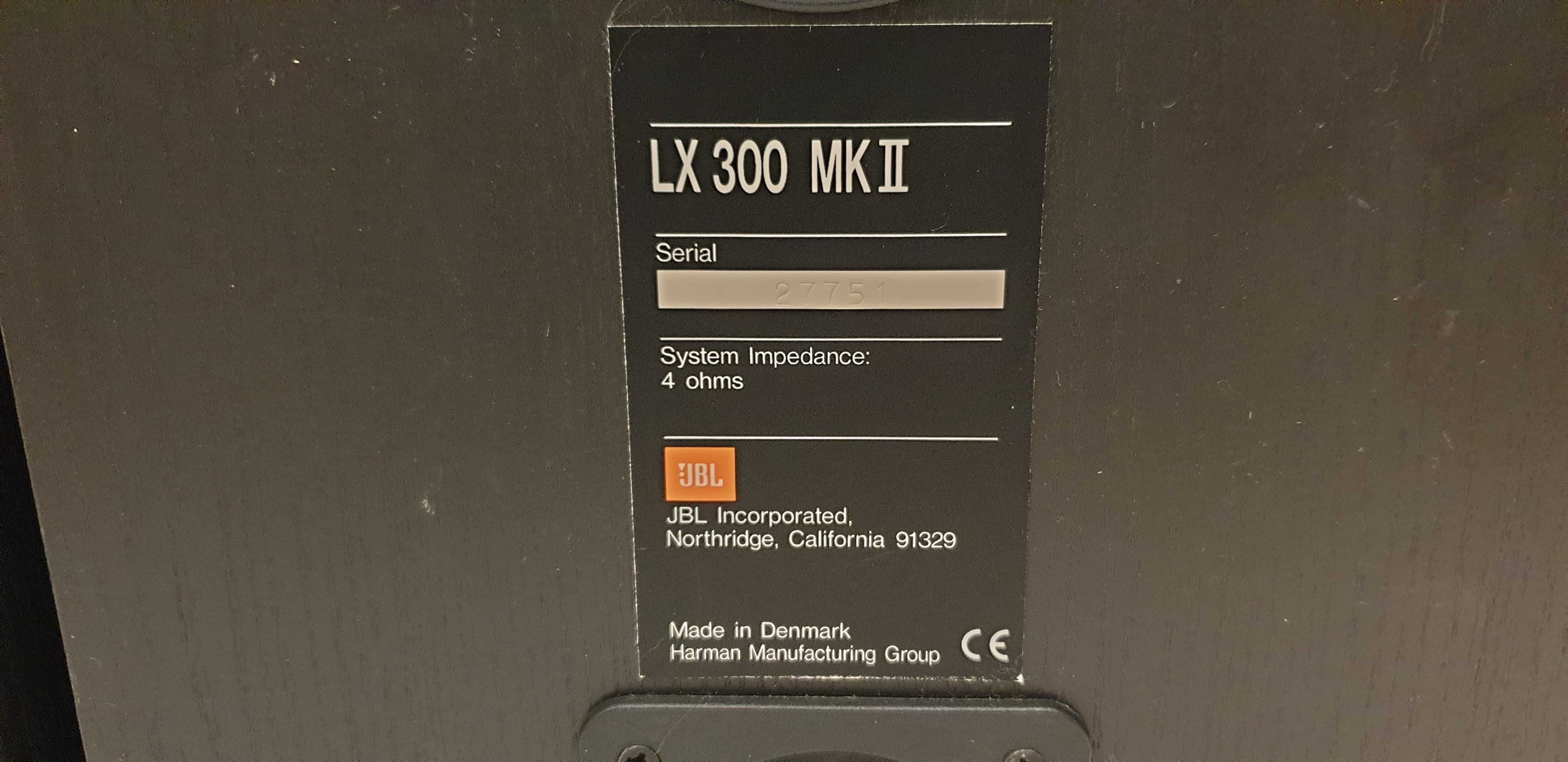 JBL LX300 MKII,  przetworniki stereo niwe zawieszenie
